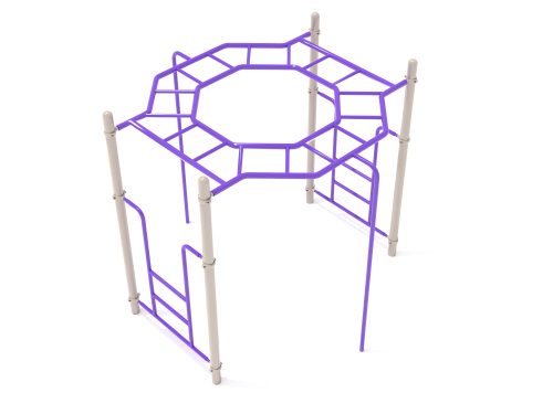 Freestanding Octagon Rung Horizontal Ladder