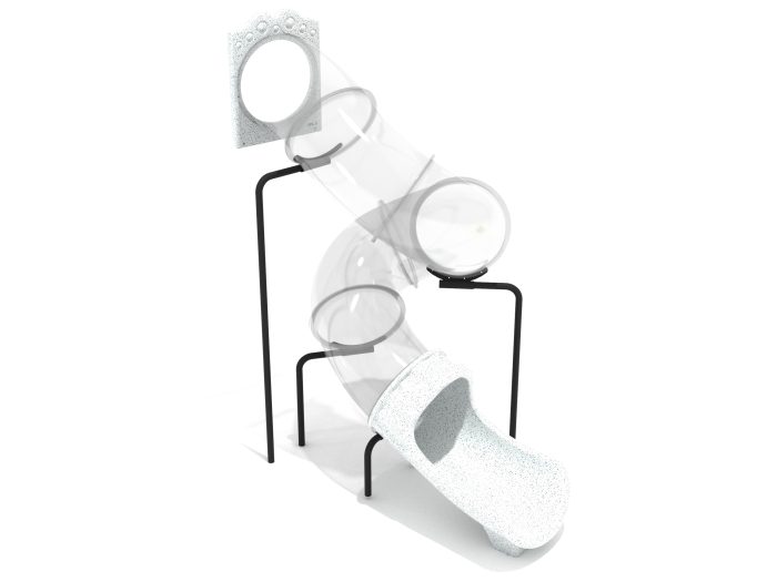 10 Foot Spiral Tube Slide Component - Slide and Supports - Image 4