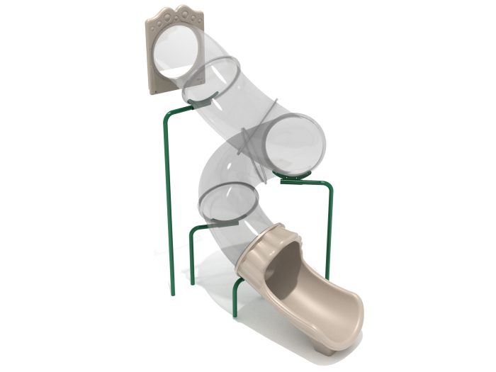 10 Foot Spiral Tube Slide Component - Slide and Supports - Image 5
