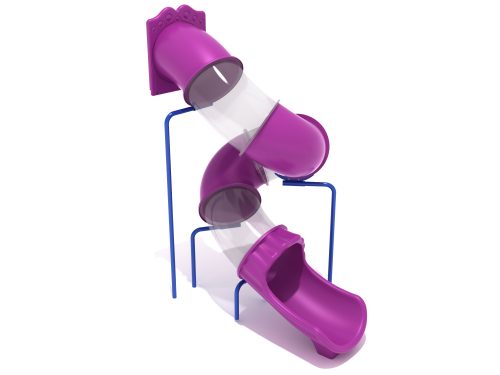 10 Foot Spiral Tube Slide Component - Slide and Supports