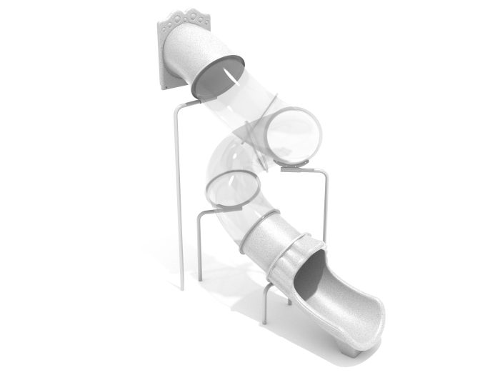 11 Foot Spiral Tube Slide Component - Slide and Supports - Image 8