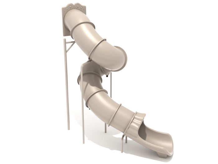 12 Foot Spiral Tube Slide Component - Slide and Supports - Image 3
