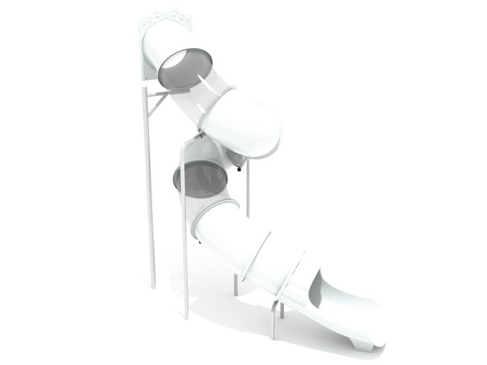 12 Foot Spiral Tube Slide Component - Slide and Supports - Image 5