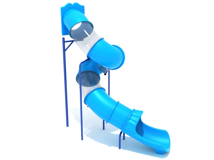 12 Foot Spiral Tube Slide Component - Slide and Supports