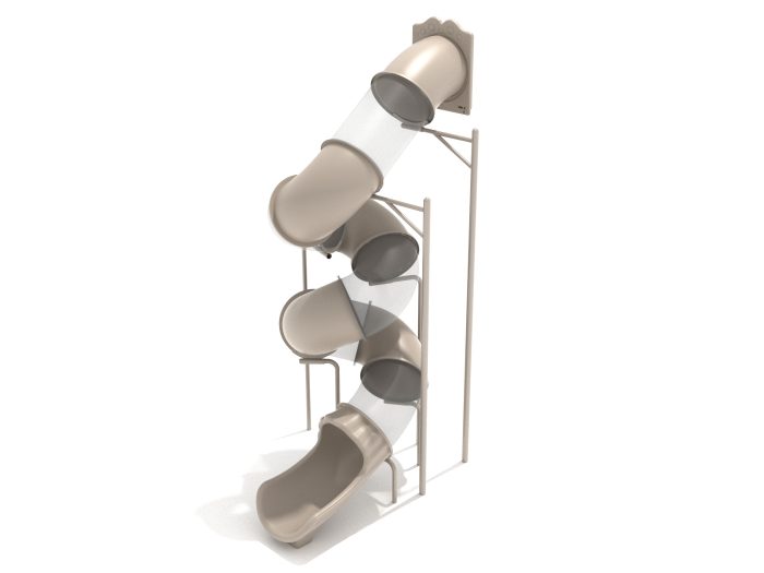 16 Foot Spiral Tube Slide Component - Slide and Supports - Image 4