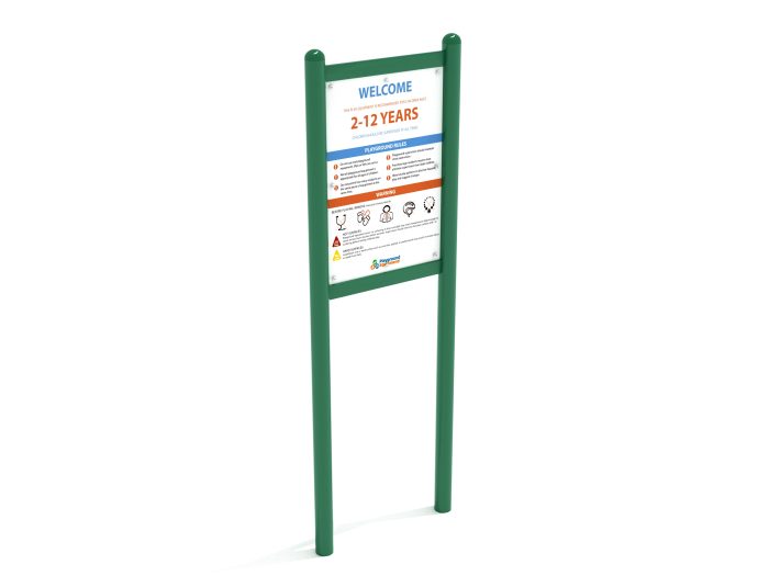 2-Sided Playground Safety Rules and Welcome Sign - Image 119