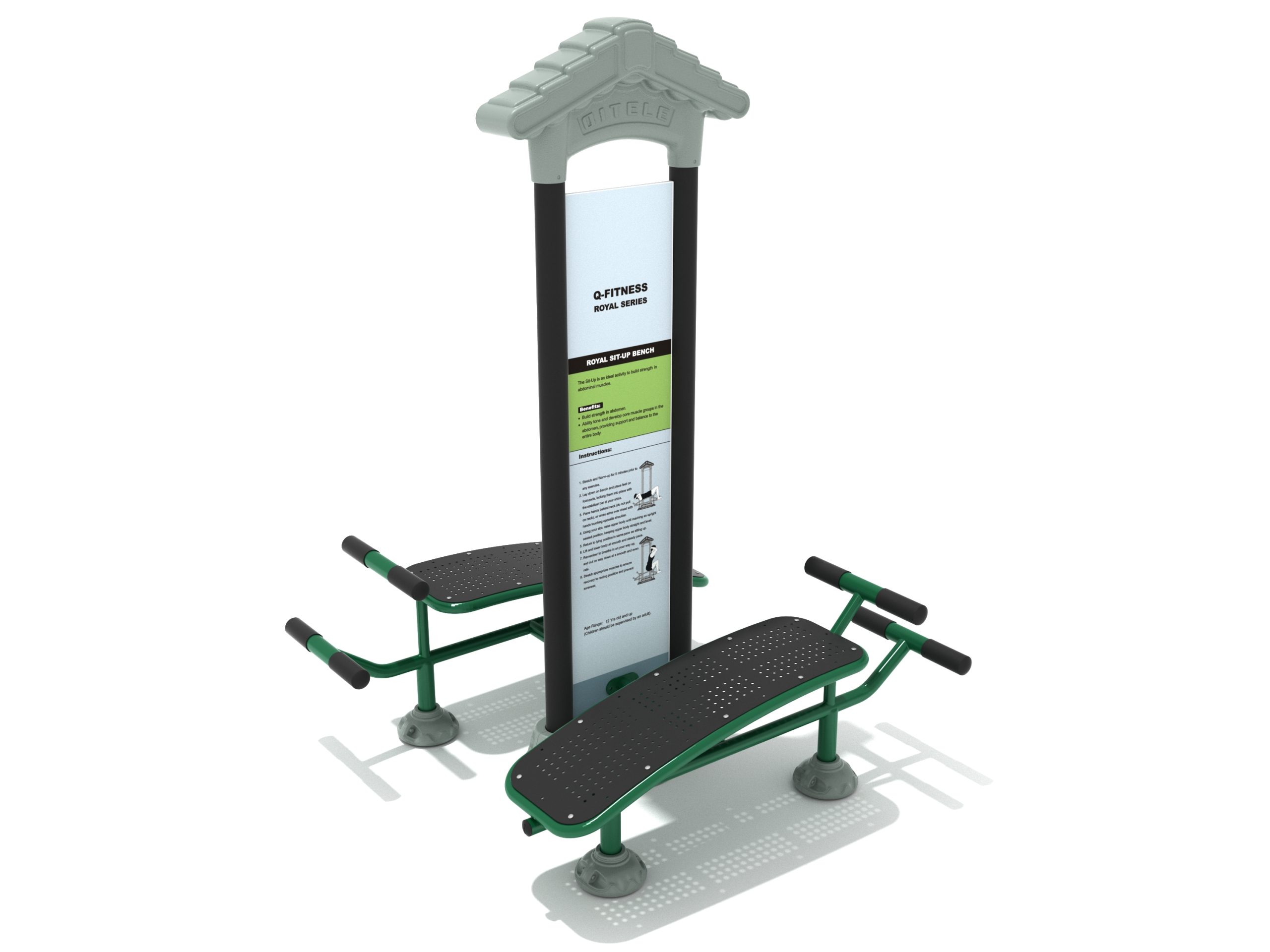 Royal Double Station Sit Up Bench - Image 5