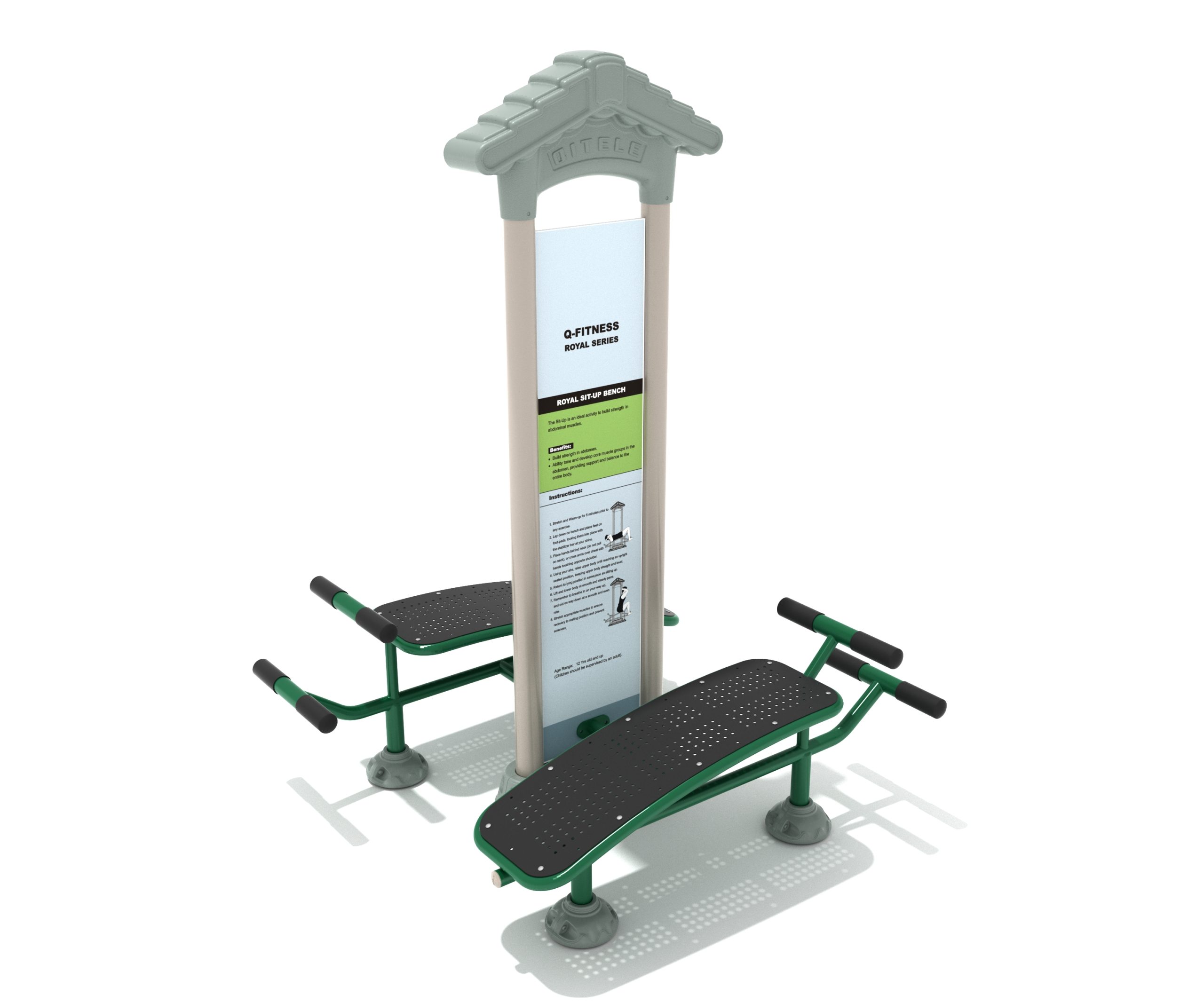 Royal Double Station Sit Up Bench - Image 6