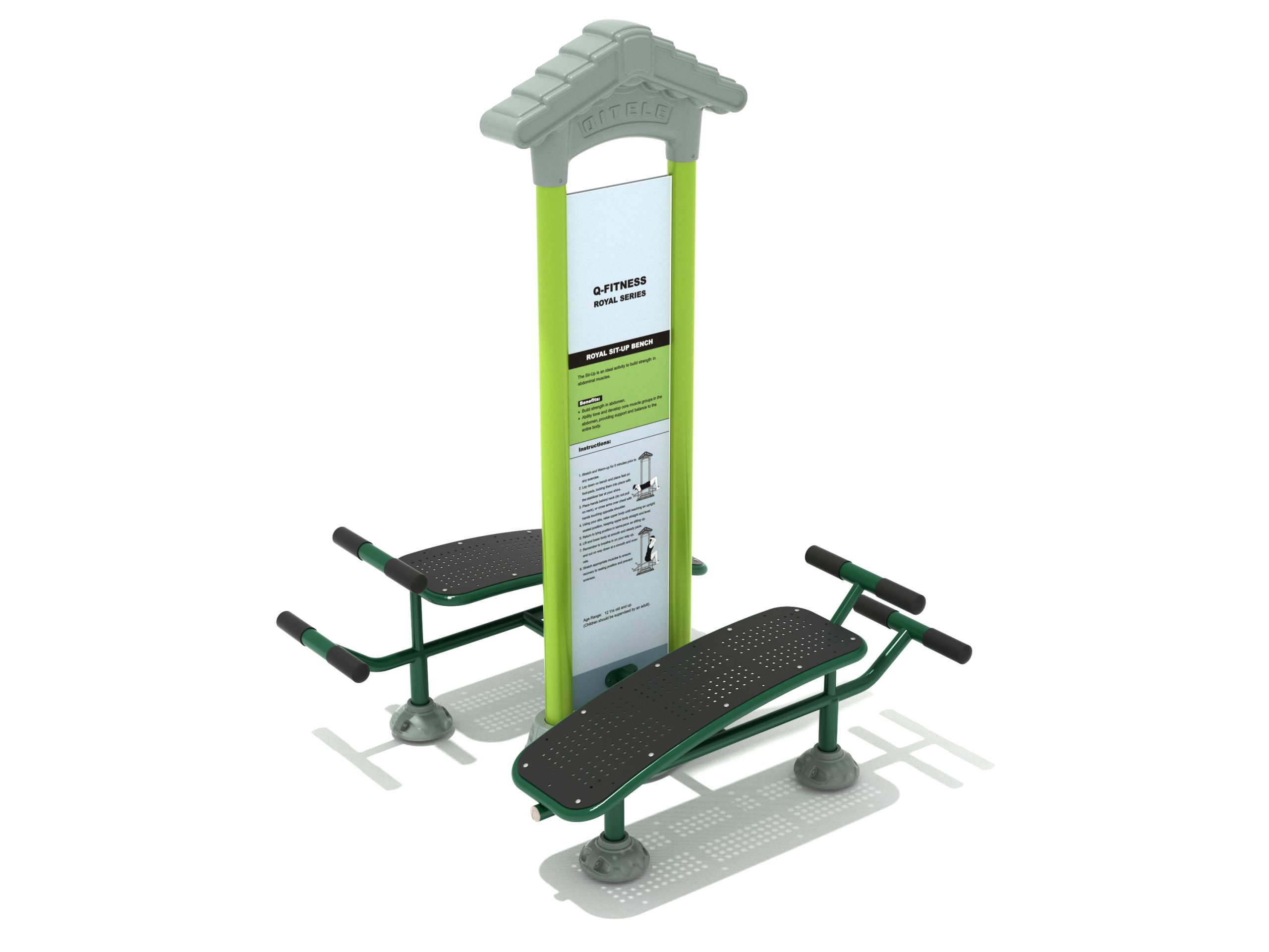 Royal Double Station Sit Up Bench - Image 11