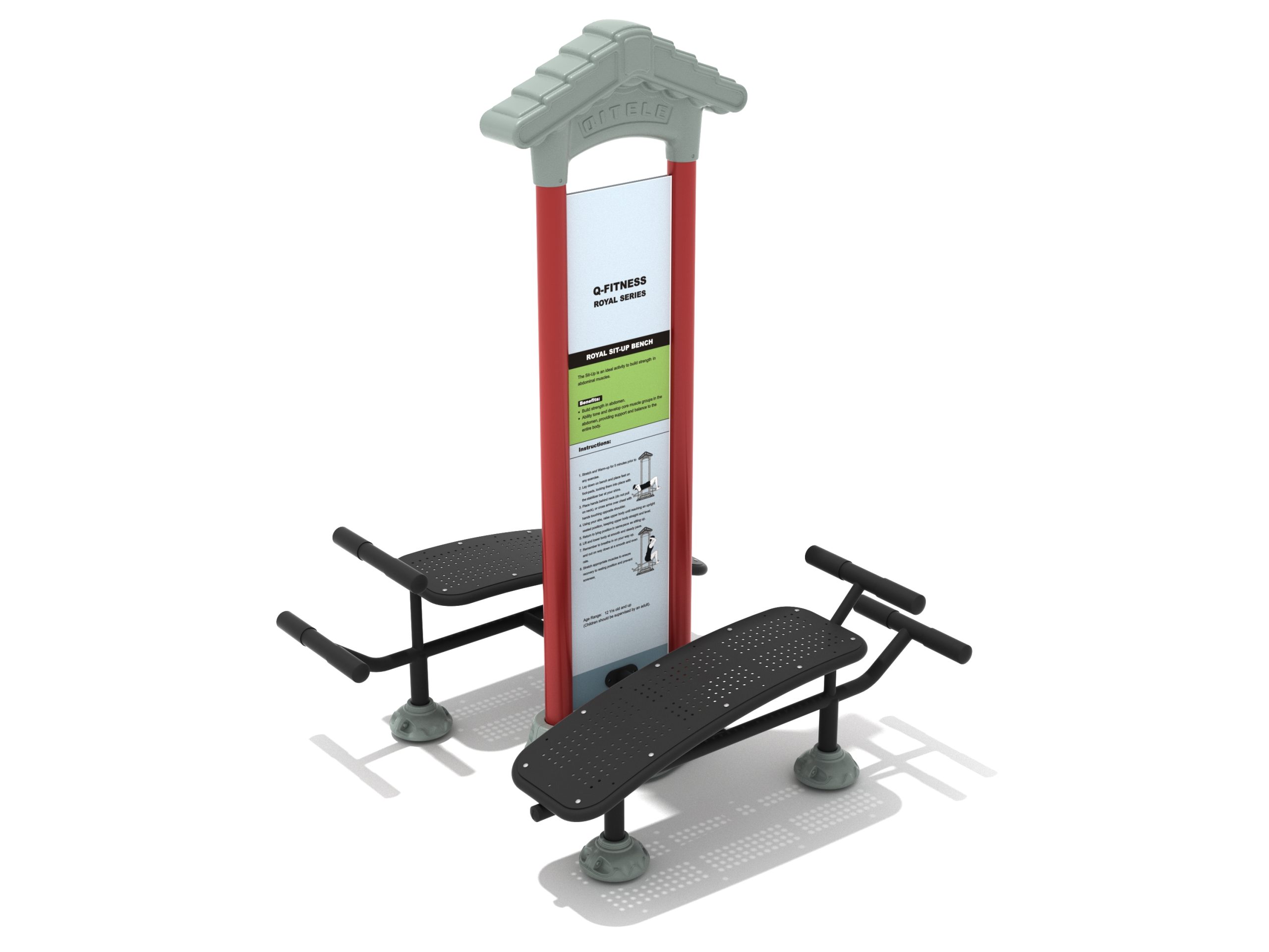 Royal Double Station Sit Up Bench - Image 12