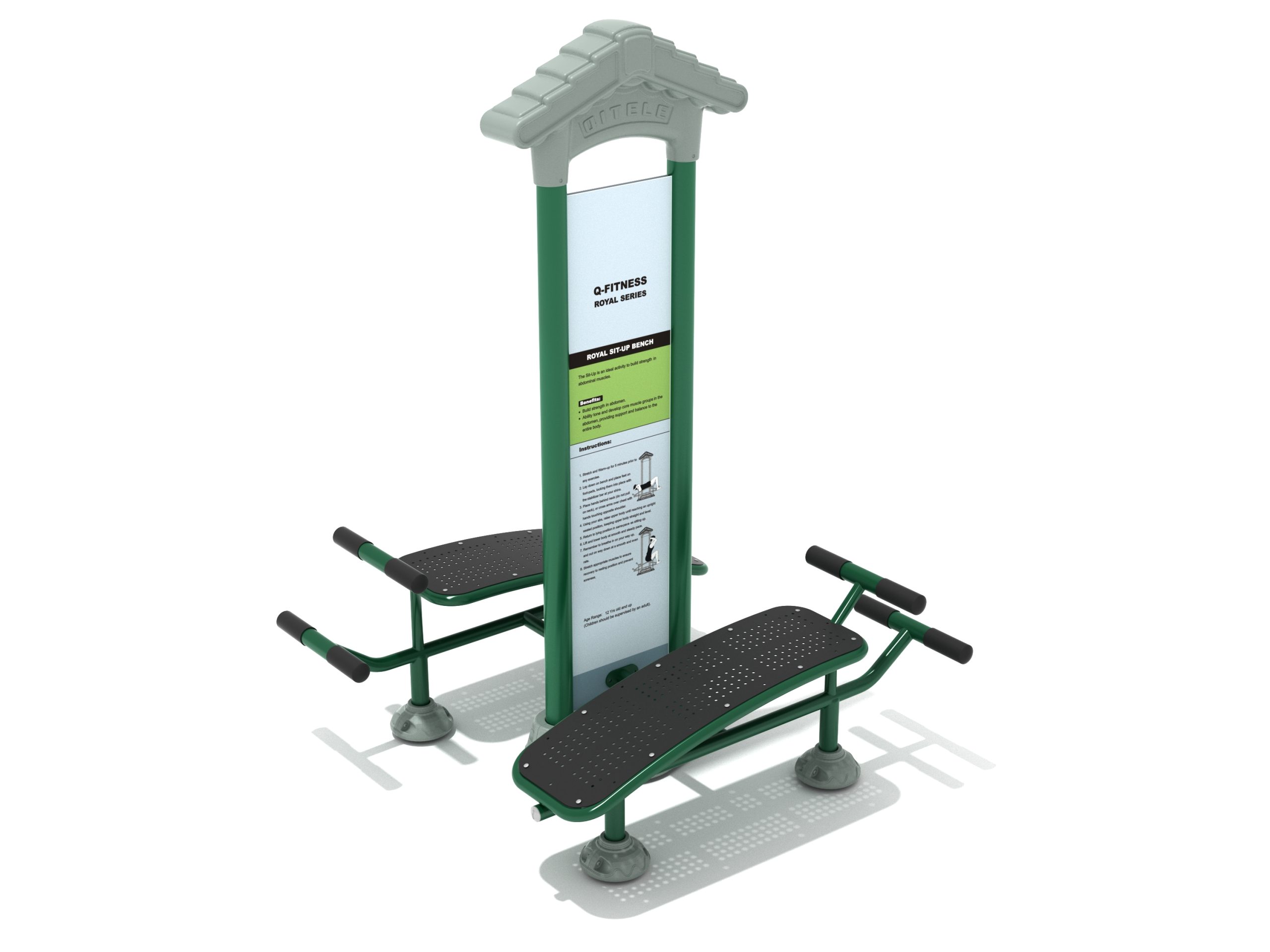 Royal Double Station Sit Up Bench - Image 15