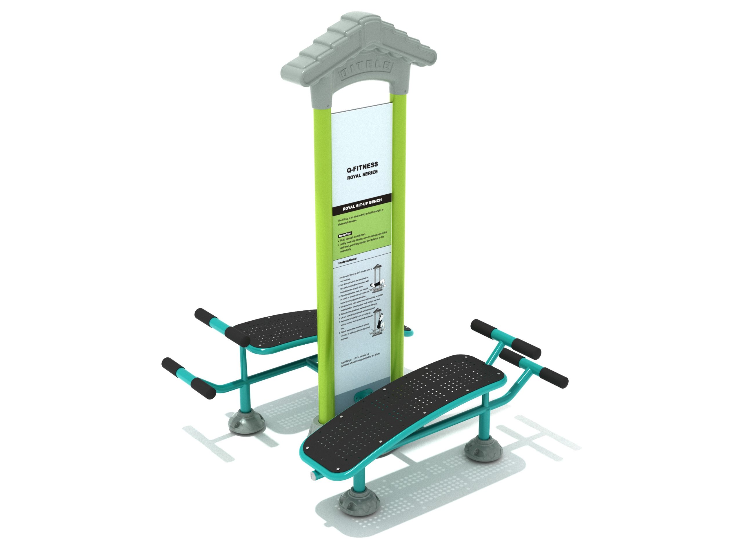 Royal Double Station Sit Up Bench - Image 16