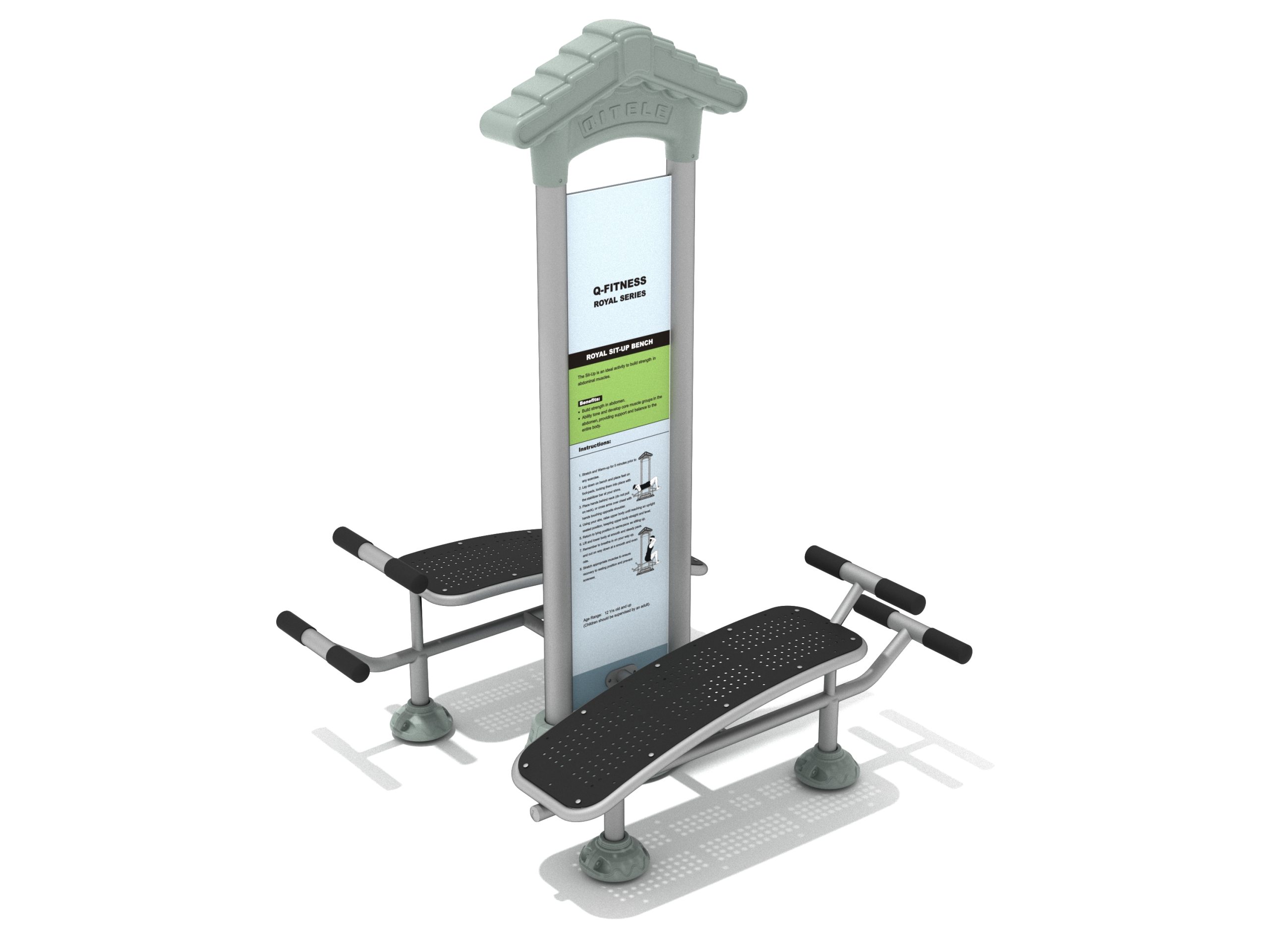 Royal Double Station Sit Up Bench - Image 19