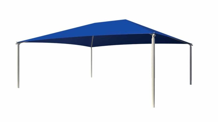13' x 20' Rectangle Hip with 8' Eave Height; In-ground Mounted with No Glide Elbow - Image 2