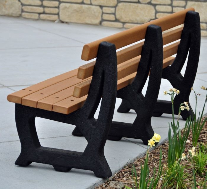 Recycled Plastic Brooklyn Bench - Image 2