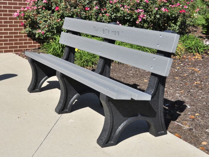 Recycled Plastic Colonial Bench - Image 2