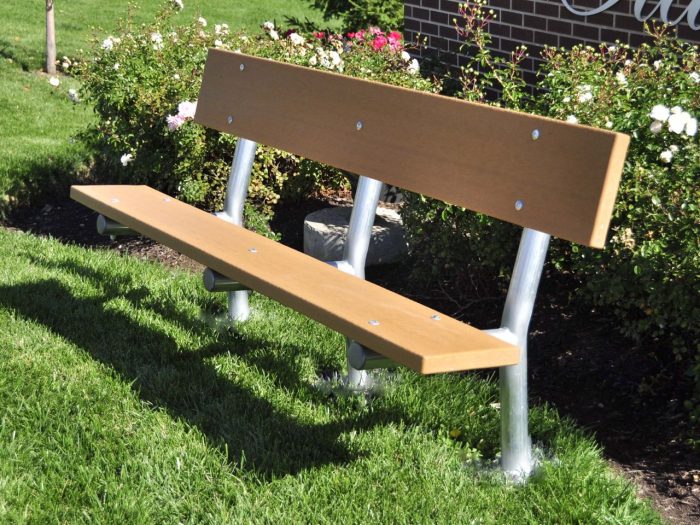 Recycled Plastic Madison Bench - Image 4