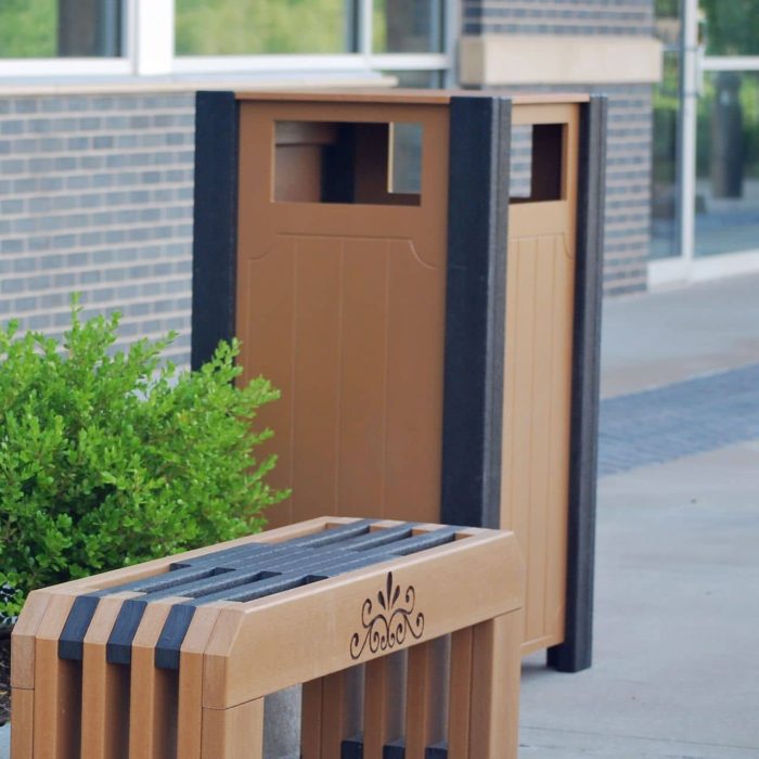 Recycled Plastic Ridgeview Receptacle - Image 4