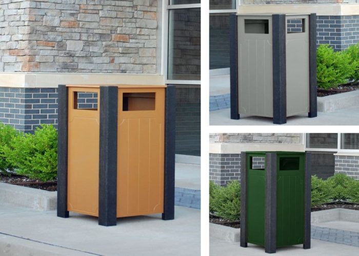 Recycled Plastic Ridgeview Receptacle - Image 5