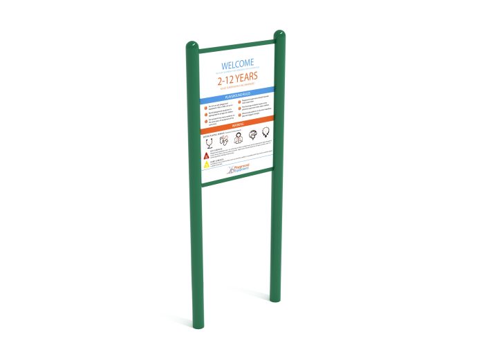2-Sided Playground Safety Rules and Welcome Sign - Image 144