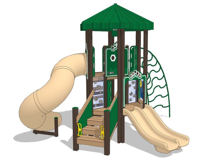 Rocky Tower Recycled Plastic Playsystem - Image 2