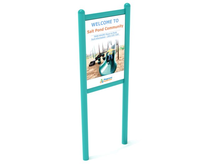 2-Sided Playground Safety Rules and Welcome Sign - Image 146