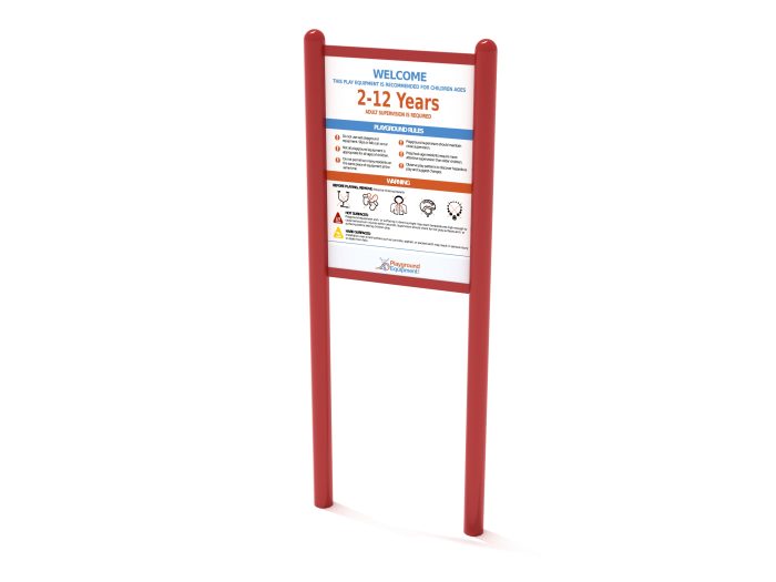 2-Sided Playground Safety Rules and Welcome Sign - Image 148