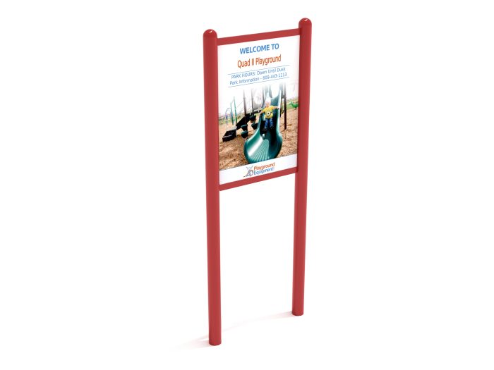 2-Sided Playground Safety Rules and Welcome Sign - Image 149