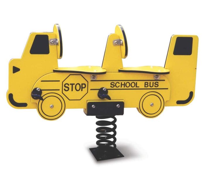 School Bus Two Seat Spring Rider
