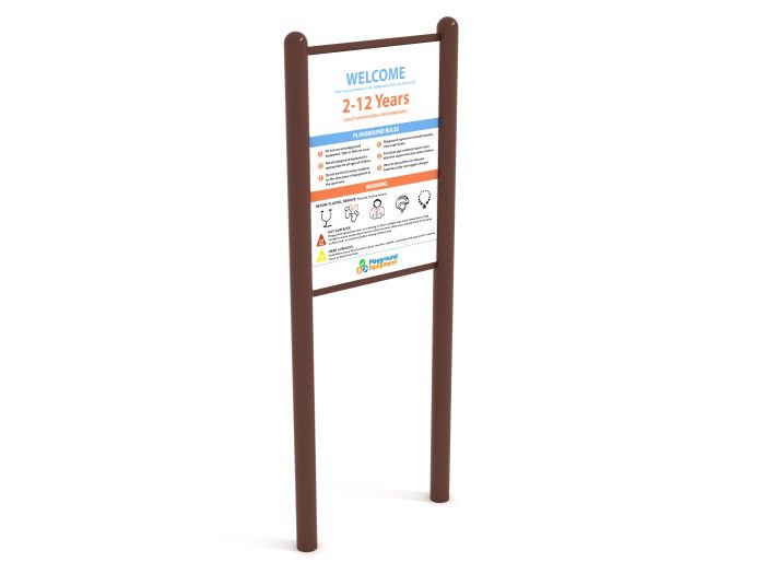2-Sided Playground Safety Rules and Welcome Sign - Image 150