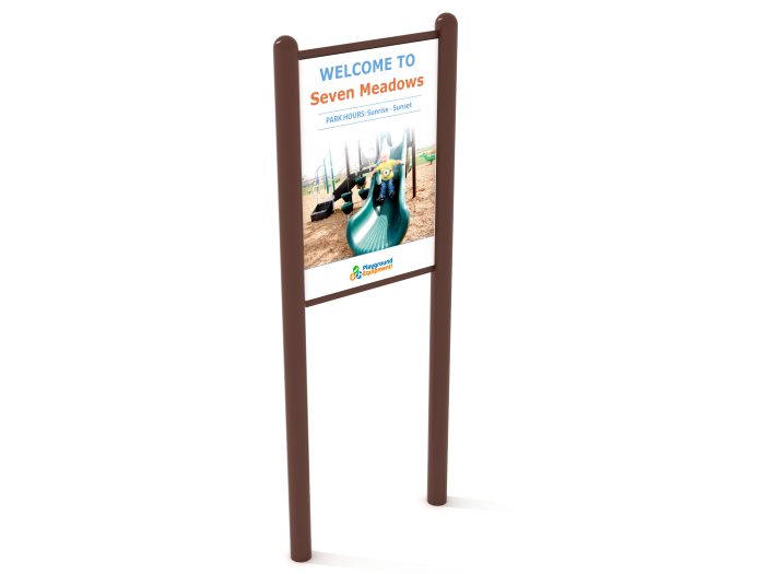 2-Sided Playground Safety Rules and Welcome Sign - Image 152