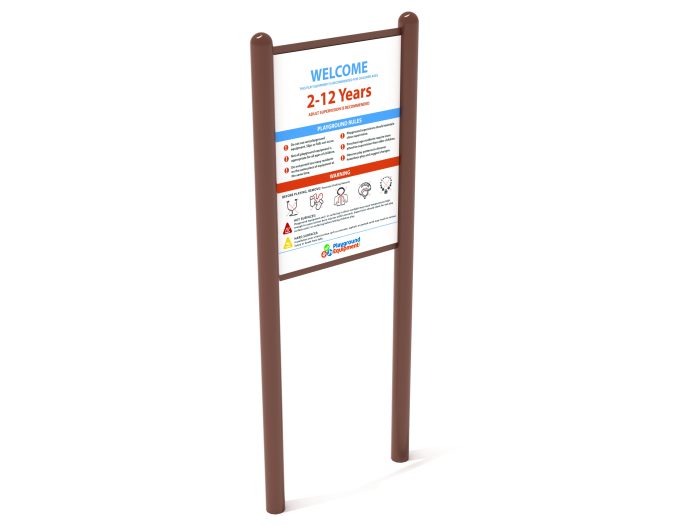 2-Sided Playground Safety Rules and Welcome Sign - Image 154