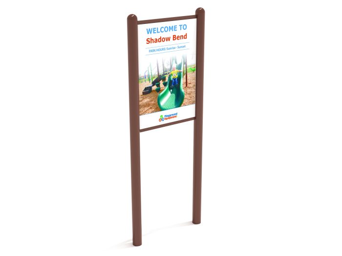 2-Sided Playground Safety Rules and Welcome Sign - Image 155