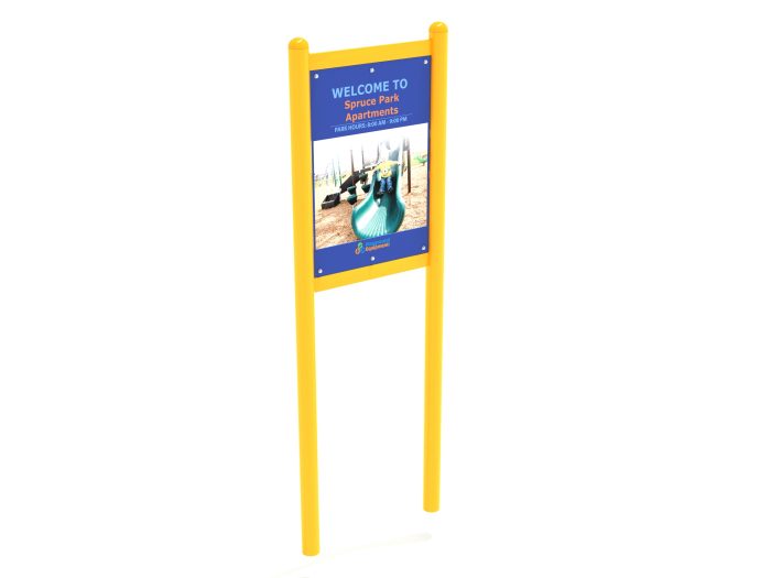 2-Sided Playground Safety Rules and Welcome Sign - Image 157