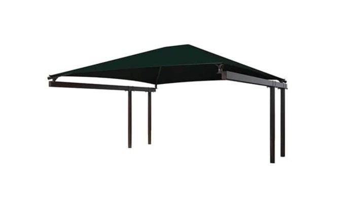 27' x 18' Standard Cantilever with 9' Eave Height; Surface Mounted with Glide Elbow - Image 2