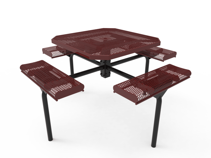 Standard Metal Bonded Octagon Table with Curled Edges - Image 2