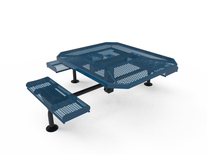 Standard Metal Bonded Octagon Table with Curled Edges - Image 3