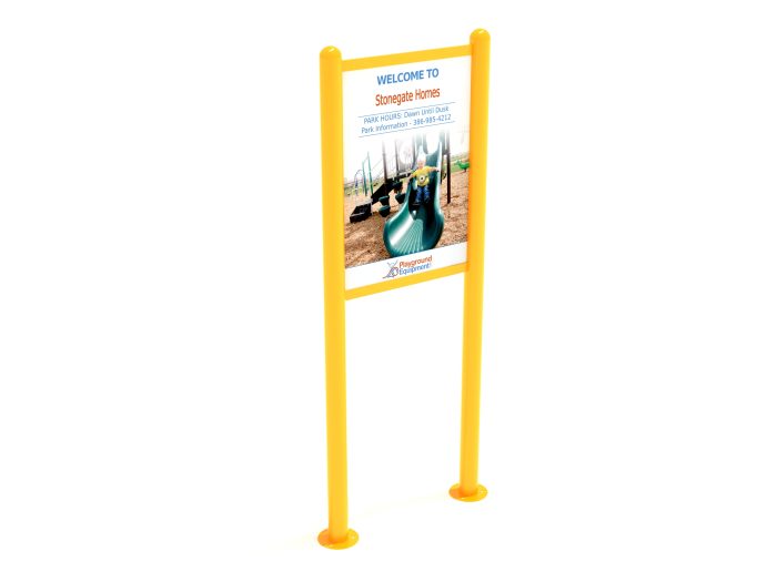 2-Sided Playground Safety Rules and Welcome Sign - Image 164