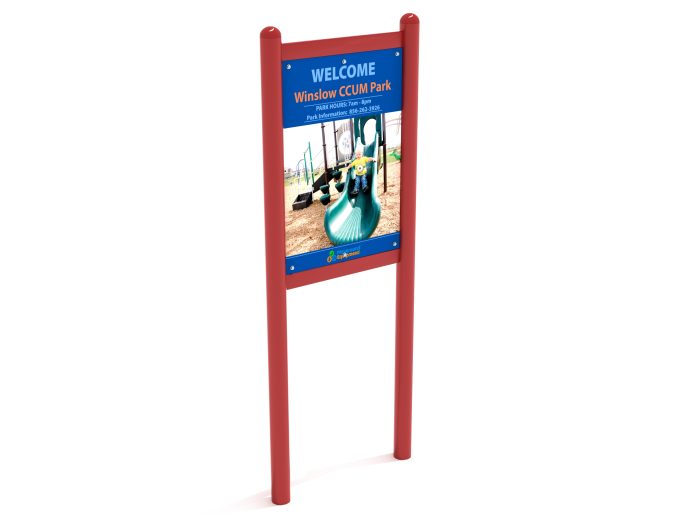 2-Sided Playground Safety Rules and Welcome Sign - Image 175