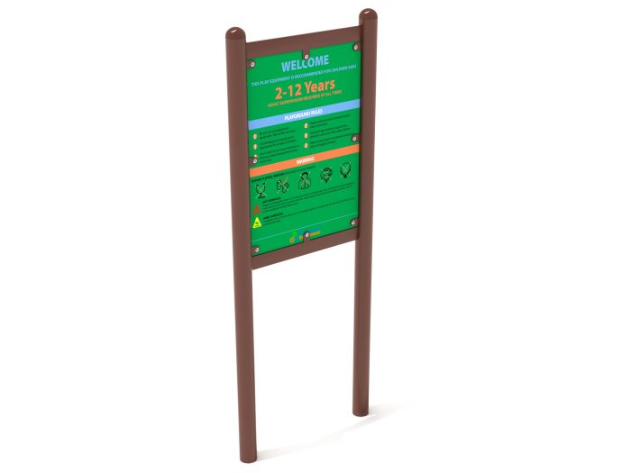 2-Sided Playground Safety Rules and Welcome Sign - Image 176
