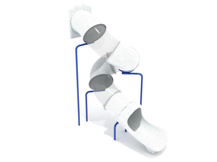 11 Foot Spiral Tube Slide Component - Slide and Supports - Image 4