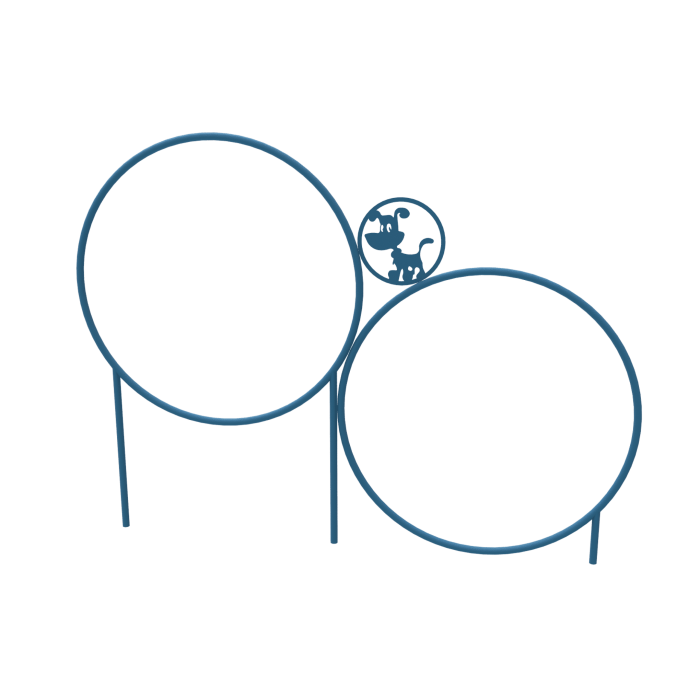 Two Hoop Puppy Jump