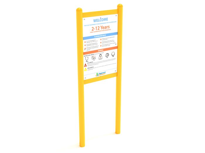 2-Sided Playground Safety Rules and Welcome Sign - Image 182
