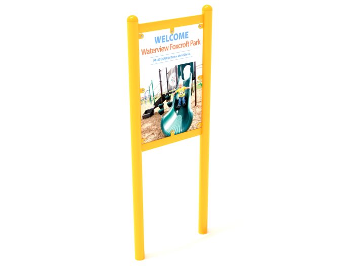 2-Sided Playground Safety Rules and Welcome Sign - Image 183