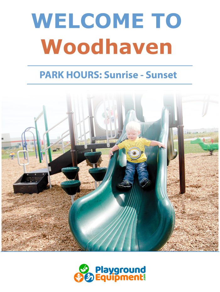 2-Sided Playground Safety Rules and Welcome Sign - Image 197