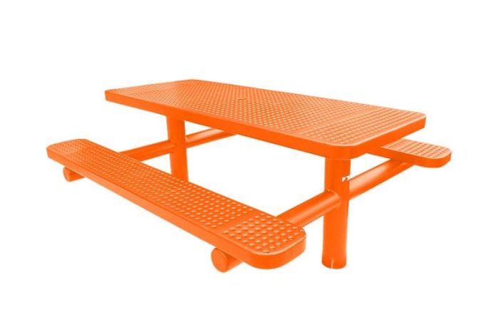 Champion Picnic Table – Direct Bury (Double Pedestal)