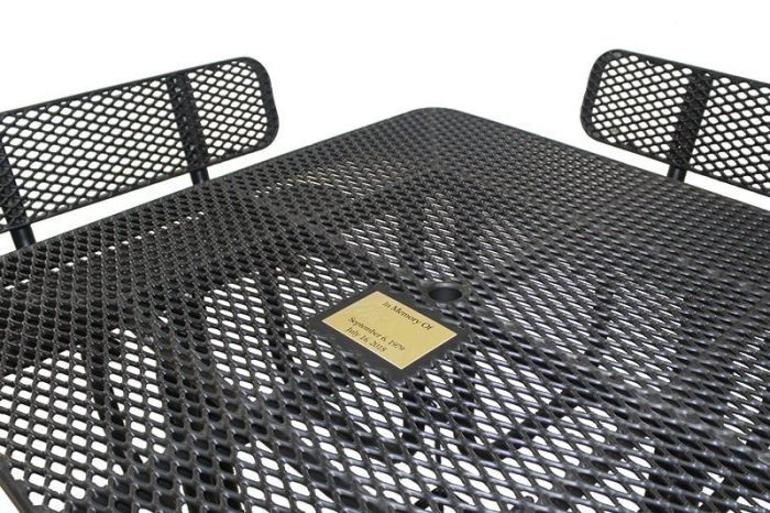 Champion Square Memorial Table-back Rests