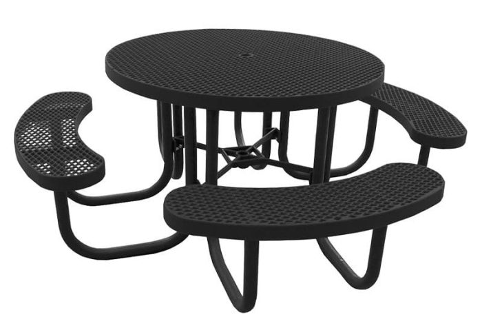 Champion Round Picnic Table Free Standing