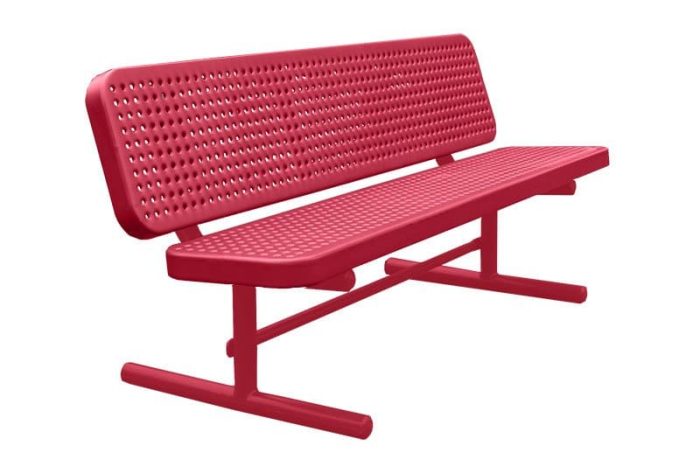 Champion Supreme Custom Bench – Free Standing – Perforated Steel