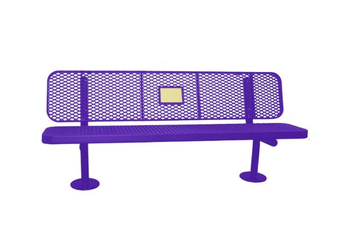 Champion Supreme Memorial Bench – Surface Mount